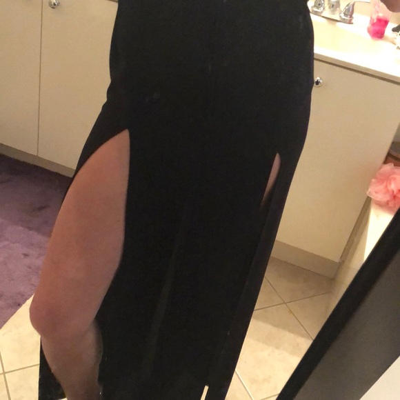 VINTAGE MARKWONGNARK Double high slit gown dress - Picture 11 of 16